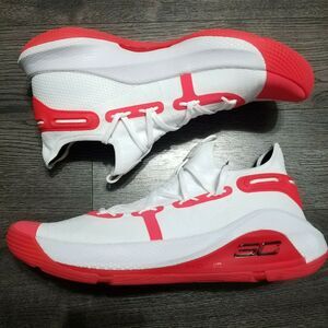 UNDER ARMOUR Curry 6 TB Basketball Shoes Mens 15 Complete Commitment White Red